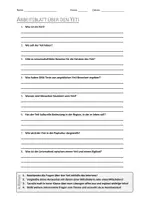 Vorschau - Arbeitsblätter - AB mit Fragen zum Thema "Yeti" + Lösungsblatt + Infografik - Deckblatt