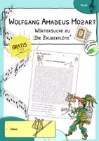 Vorschau - Arbeitsblätter - Die Zauberflöte - Rätsel - Deckblatt