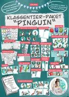 Vorschau - Unterrichtsreihen - Klassentier Materialpaket " Pinguin" / Pinguinklasse (inkl. Clipart!) - Deckblatt