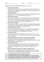 Vorschau - Arbeitsblätter - AB mit Fragen zum Thema "Zahlen" + Lösungsblatt - Seite 1
