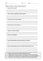 Vorschau - Arbeitsblätter - AB mit Fragen zum Thema "Zahnarzt" + Lösungsblatt + Mindmap - Deckblatt