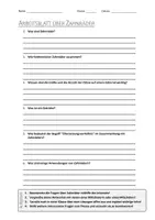 Vorschau - Arbeitsblätter - AB mit Fragen zum Thema "Zahnräder" + Lösungsblatt + Mindmap + Infografik - Deckblatt