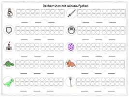 Vorschau - Spiele - Rechentüten minus im ZR bis 20 - Seite 1