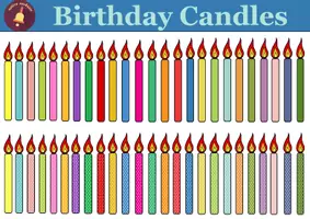 Προεπισκόπηση - Clipart / Γραφήματα - Birthday Candles Clipart - Εξώφυλλο