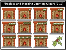 Προεπισκόπηση - Clipart / Γραφήματα - Stocking Counting Clipart (0-10) - Εξώφυλλο