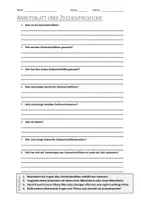 Vorschau - Arbeitsblätter - AB mit Fragen zum Thema "Zeichentrickfilm" + Lösungsblatt - Deckblatt