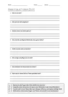 Vorschau - Arbeitsblätter - AB mit Fragen zum Thema "Zelt" + Lösungsblatt - Deckblatt