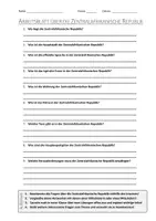Vorschau - Arbeitsblätter - AB mit Fragen zum Thema "Zentralafrikanische Republik" + Lösungsblatt - Deckblatt