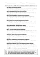 Vorschau - Arbeitsblätter - AB mit Fragen zum Thema "Zentralafrikanische Republik" + Lösungsblatt - Seite 1