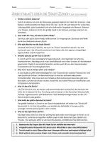 Vorschau - Arbeitsblätter - AB mit Fragen zum Thema "Zürich (Stadt)" + Lösungsblatt + Mindmap + Infografik - Seite 3