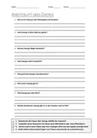 Vorschau - Arbeitsblätter - AB mit Fragen zum Thema "Zwerge" + Lösungsblatt - Deckblatt
