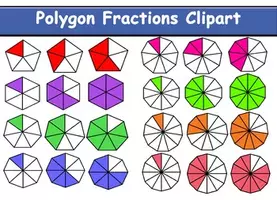 Προεπισκόπηση - Clipart / Γραφήματα - Polygons Fraction Clipart - Εξώφυλλο