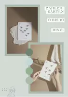 Vorschau - Präsentationen/Tafelbilder - Zahlenkarten 0-10; Dino - Deckblatt