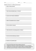 Vorschau - Arbeitsblätter - AB mit Fragen zum Thema "Zwickau" + Lösungsblatt - Deckblatt