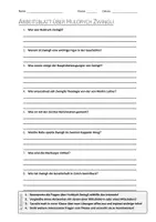 Vorschau - Arbeitsblätter - AB mit Fragen zum Thema "Huldrych Zwingli" + Lösungsblatt + Mindmap + Infografik - Deckblatt