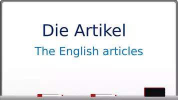Vorschau - Arbeitsblätter - The English Articles: a - an - the - Seite 1