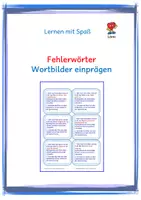 Vorschau - Spiele - 100 häufigsten Fehlerwörter: Wortbilder einprägen - Deckblatt