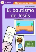 Vista previa - Hojas de trabajo - El bautismo de Jesús - Marionetas de dedo de historias bíblicas - Portada
