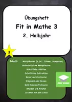 Vorschau - Unterrichtsreihen - Fit in Mathe 3 - Halbjahr 2 (Wiederholung, Übung) - Deckblatt