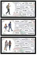 Vista previa - Tarjetas / Manipulativos - Frases temblorosas "Im Straßenverkehr" diferenciadas dos veces - Alemán - página 3
