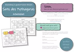 Vorschau - Arbeitsblätter - Materialpaket - Pythagoras in geometrischen Körpern - Seite 3