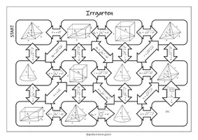 Vorschau - Arbeitsblätter - Satz des Pythagoras in geometrischen Körpern – Arbeitsblatt „Irrgarten“ - Seite 3