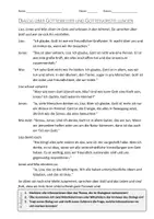 Vorschau - Arbeitsblätter - AB mit Dialog zum Thema "Gottesbilder und Gottesvorstellungen" + Mindmap + Infografik - Deckblatt