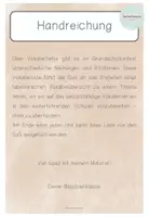 Vorschau - Arbeitsblätter - Vokabel-Liste zum Ende einer Einheit - Englisch - Seite 1