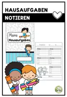 Vorschau - Arbeitsblätter - Hausaufgabenheft - ohne Maskottchen - Deckblatt