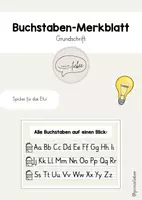 Vorschau - Poster - Buchstaben-Merkblatt (Grundschrift) - Deckblatt