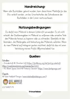 Vorschau - Poster - Buchstaben-Merkblatt (Grundschrift) - Seite 1