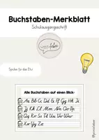 Vorschau - Poster - Buchstaben-Merkblatt (Schulausgangsschrift) - Deckblatt