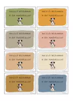 Vorschau - Bildkarten - Willkommenskarten - Hundeklasse - Schulanfang - Seite 2
