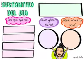 Vista previa - Hojas de trabajo - EL SUSTANTIVO DEL DÍA - Portada