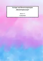 Vorschau - Arbeitsblätter - Erarbeitung Marketingkonzept Vorlage + Bewertungsbogen - Deckblatt