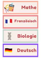 Vorschau - Präsentationen/Tafelbilder - Tafelkarten/Etiketten - Schulfächer - Seite 2