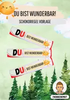 Vorschau - Anderer Materialtyp - Du bist wunderbar! - Geschenkidee Motivation Schüler - Deckblatt