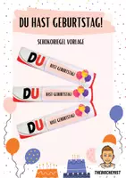 Vorschau - Anderer Materialtyp - Du hast Geburtstag! - Geburtstagsgeschenk für Schüler - Deckblatt