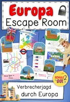 Vorschau - Arbeitsblätter - Escape Room EUROPA / Länder in Europa - Deckblatt