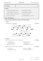 Vorschau - Test - Probearbeit Mathematik Kl. 5 Körper - Deckblatt