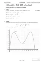 Vorschau - Test - Probeklausur Mathematik EF Ableitung und Funktionsuntersuchung - Seite 3