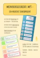 Vorschau - Unterrichtsreihen - meinekurzgeschichte.mp3 - kreatives Schreibprojekt - Deckblatt