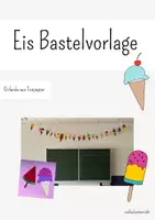 Vorschau - Mal- und Bastelvorlagen - Eisgirlande - Bastelvorlage - Deckblatt
