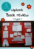 Vorschau - Mal- und Bastelvorlagen - Book review lapbook - Deckblatt