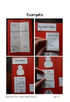 Vorschau - Mal- und Bastelvorlagen - Book review lapbook - Seite 1