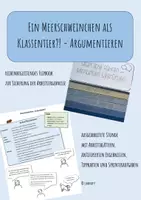 Vorschau - Stundenentwürfe - Ein Meerschweinchen als Klassentier?! - Argumentieren - Seite 1