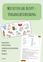 Vorschau - Stundenentwürfe - Wir retten das Rezept - Vorgangsbeschreibungen verfassen - Deckblatt