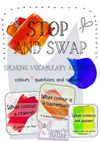 Vorschau - Aufgabenkarten - Stop and Swap: What colour is...? - Deckblatt