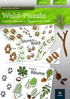 Vorschau - Spiele - Ökosystem Wald - Legepuzzle (unsere Bäume und Spuren im Wald) | Biologie Klasse 7/8 - Deckblatt