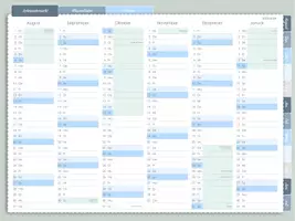 Vorschau - Lehrpläne/Lehrermaterial - Digitaler Schulplaner SJ23-24 - Kalender - Seite 1